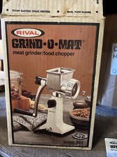 Vintage Rival Grind-O-Mat 303 Meat Grinder Food Chopper Grind-O-Matic 
