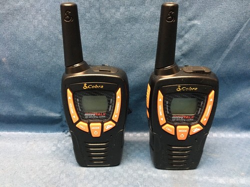 Lot Of 2 COBRA ACXT390 Walkie Talkies 25-Mile 2 Way Radio Set