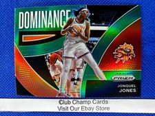 2022 #6 Jonquel Jones WNBA Panini Prizm Dominance Green Prizm Insert Sun