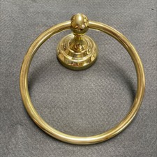  5 Pack Towel Ring Polished Brass
