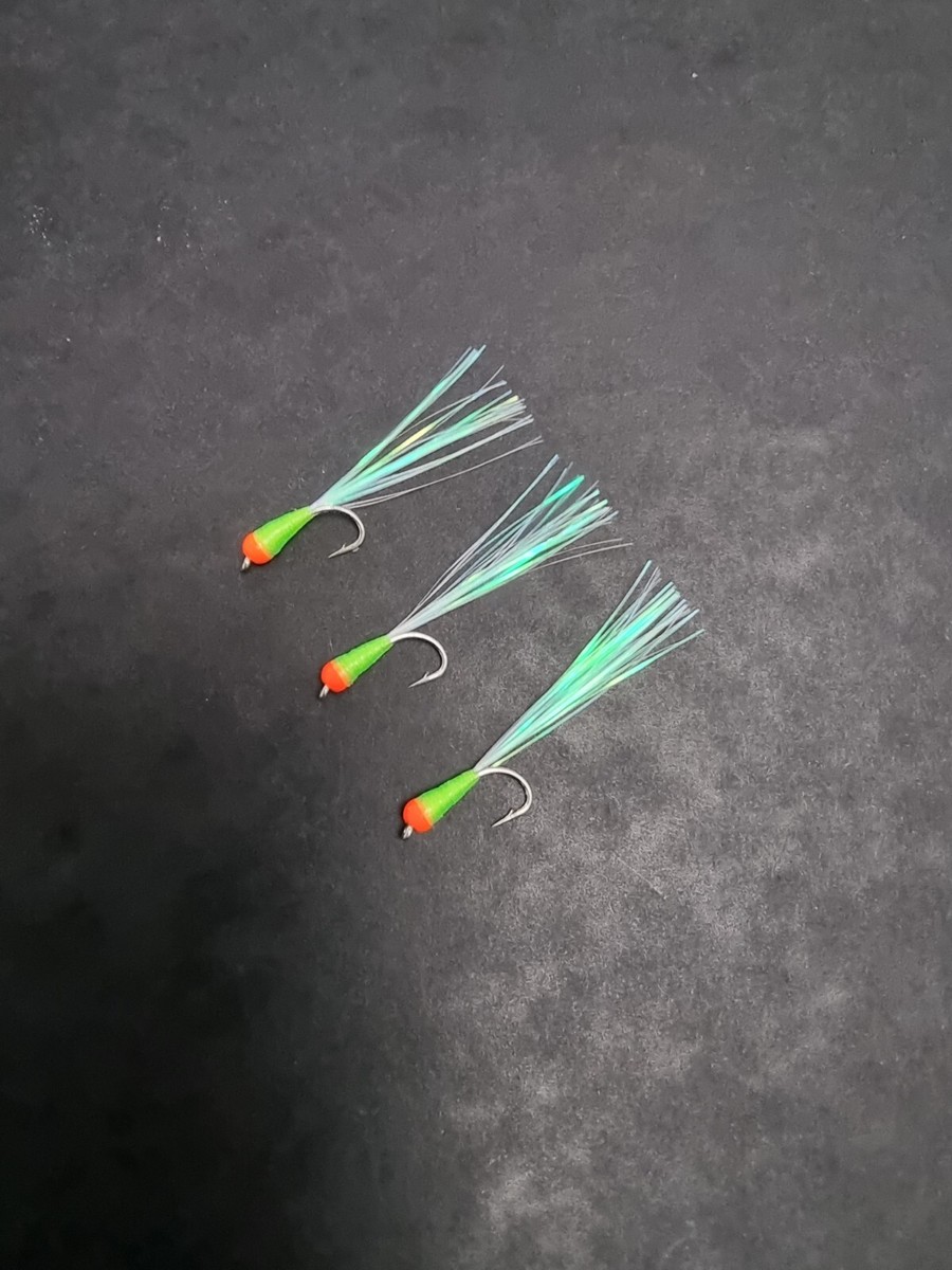 3 Mosche Da Trota In Tungsteno 4 Mm – Oro E Arancione Fuoco (Stalking Bug) – UK