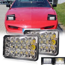 Pair 4x6 Led Headlights Hilo Beam For Pontiac Firebird 1991-1997 Trans Sport Pair 4x6 Led Headlights Hilo Beam For Pontiac Firebird 1991-1997 Trans Sport