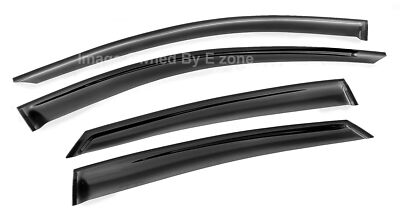 4 Pc Tape on Window Visor Sun Shade Vent Rain Wind Guard Fit 23-Up Toyota Crown