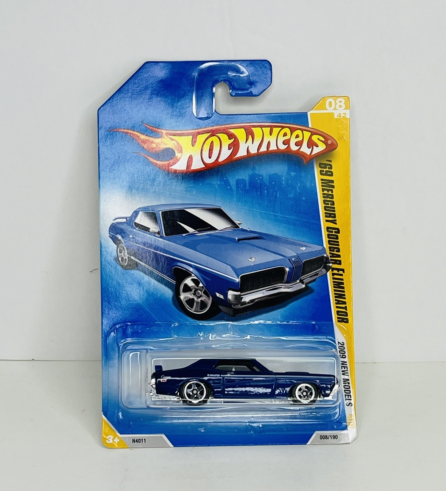 Hot Wheels '69 Mercury Cougar Eliminator 2009 New Models 08/42 Blue NEW thumbnail 2