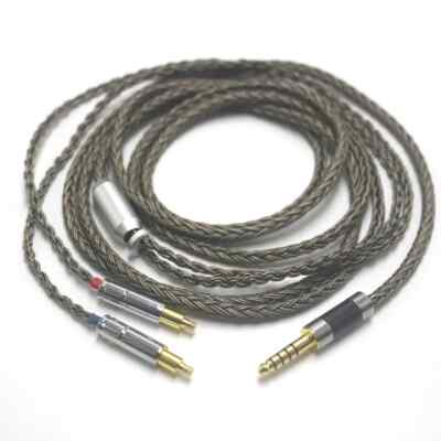 16Core Silver Plated OCC Earphone Cable For Audio Technica ATH-ADX5000 ATH-MSR7b