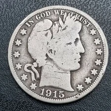 1915 P Barber Half Dollar 50c Better Grade Rare #40672