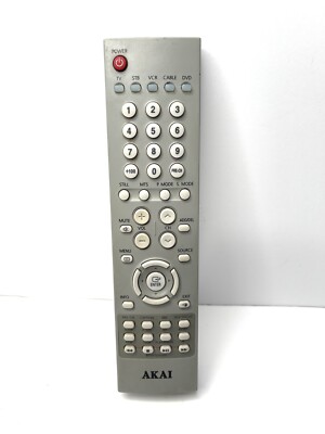 AKAI OEM REMOTE CONTROL BP59-00069A - IR TESTED - CLEAN BATTERY COMPARTMENT  
