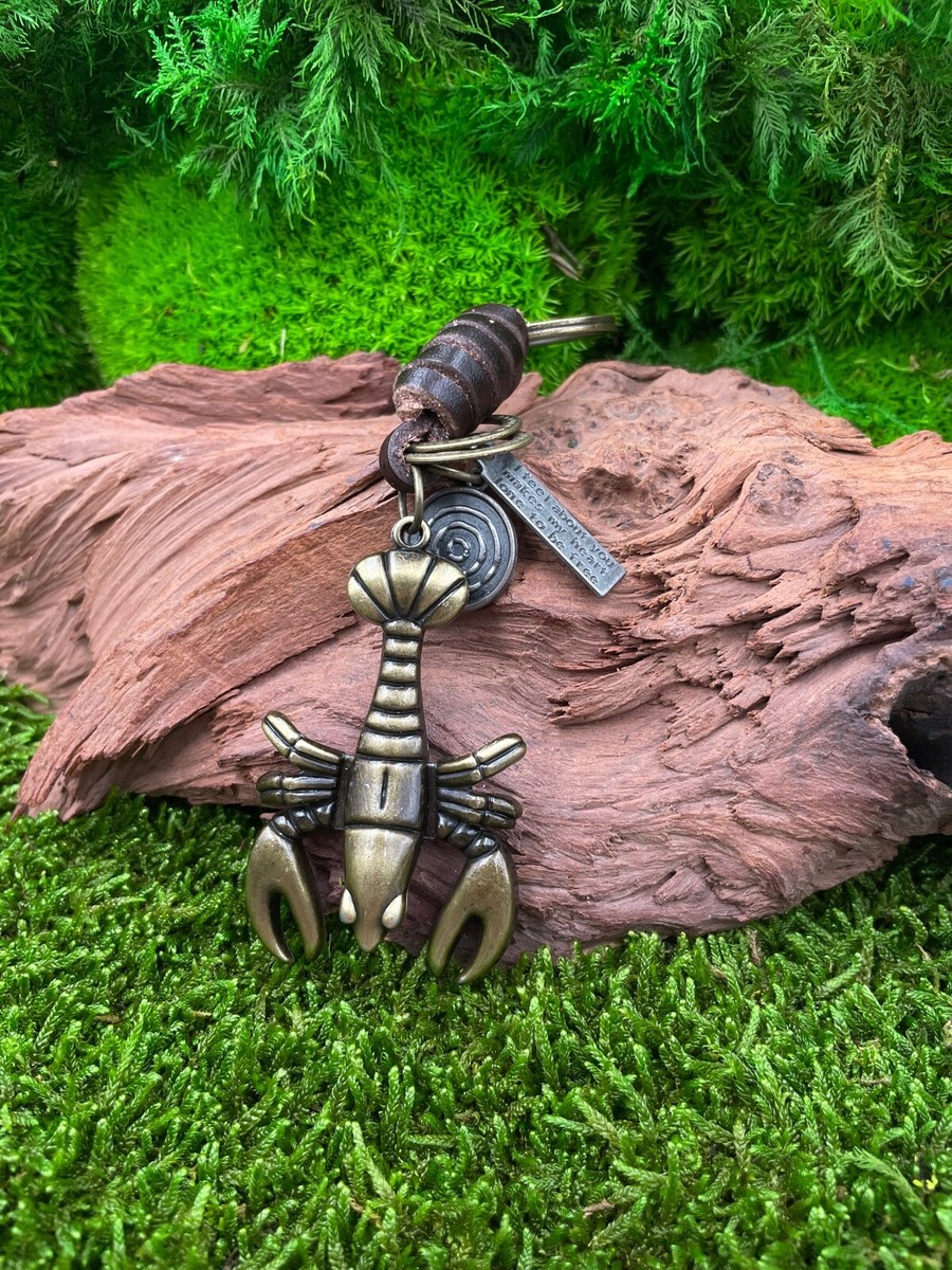 Portachiavi Retrò Animale Scorpione Gotico Punk Metallo Insetto - Foto 6