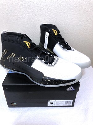 NIB Adidas G28821 Dame 5 Shoes Core Black Gold Metallic Cloud Lillard C1 