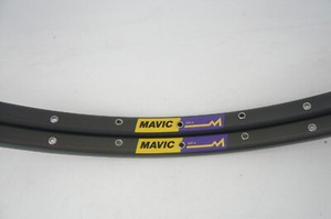 Paire De Jantes Mavic GP4 700C 32H - Tubulaires - Anodisées Grises - NOS
