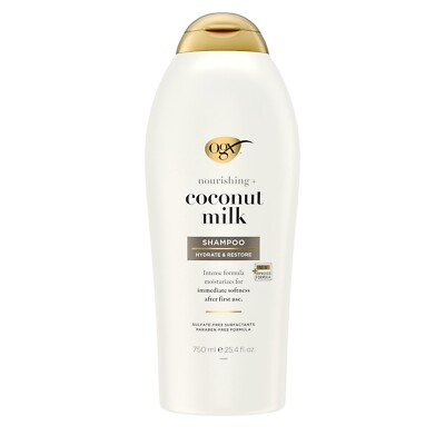 OGX Nourishing + Coconut Milk Shampoo, 25.4 fl oz (497)