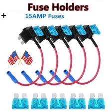 Tap Add-A-Circuit Blade Adapter Fuses Micro2/Standard/Mini Low-Profile Fuse +15A
