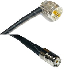 RFC240 UHF Male Angle to MINI UHF FEMALE Coax RF Cable USA-Ship Lot