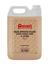Antari FLZ-4 Long Hang Time Faze Effects Fog Fluid, 4 Liter