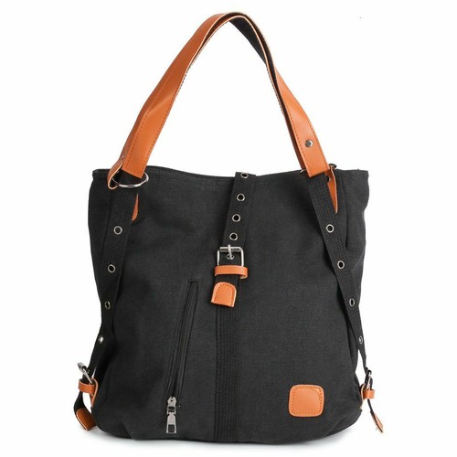 Women Casual Handbag Canvas Shoulder Bags Tote Travel Bag Backpack School Bag - Picture 13 of 16