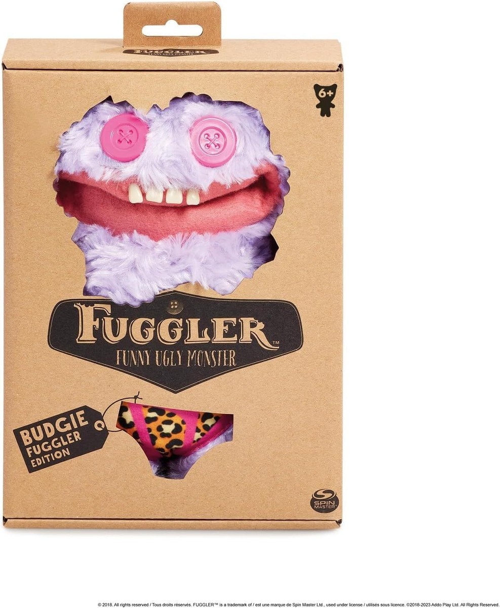 Fuggler Budgie Annoyed Alien Grin Grin Purple Plush Soft Toy