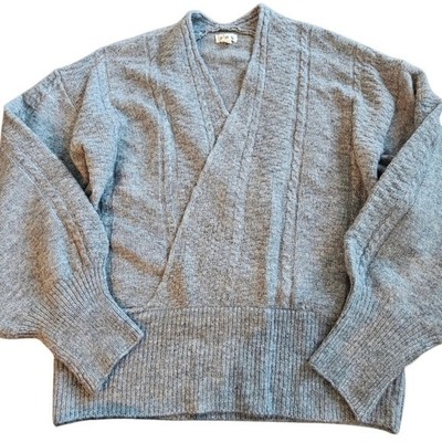 POL Boutique Gray Crossover Long Sleeve Sweater NEW size Small