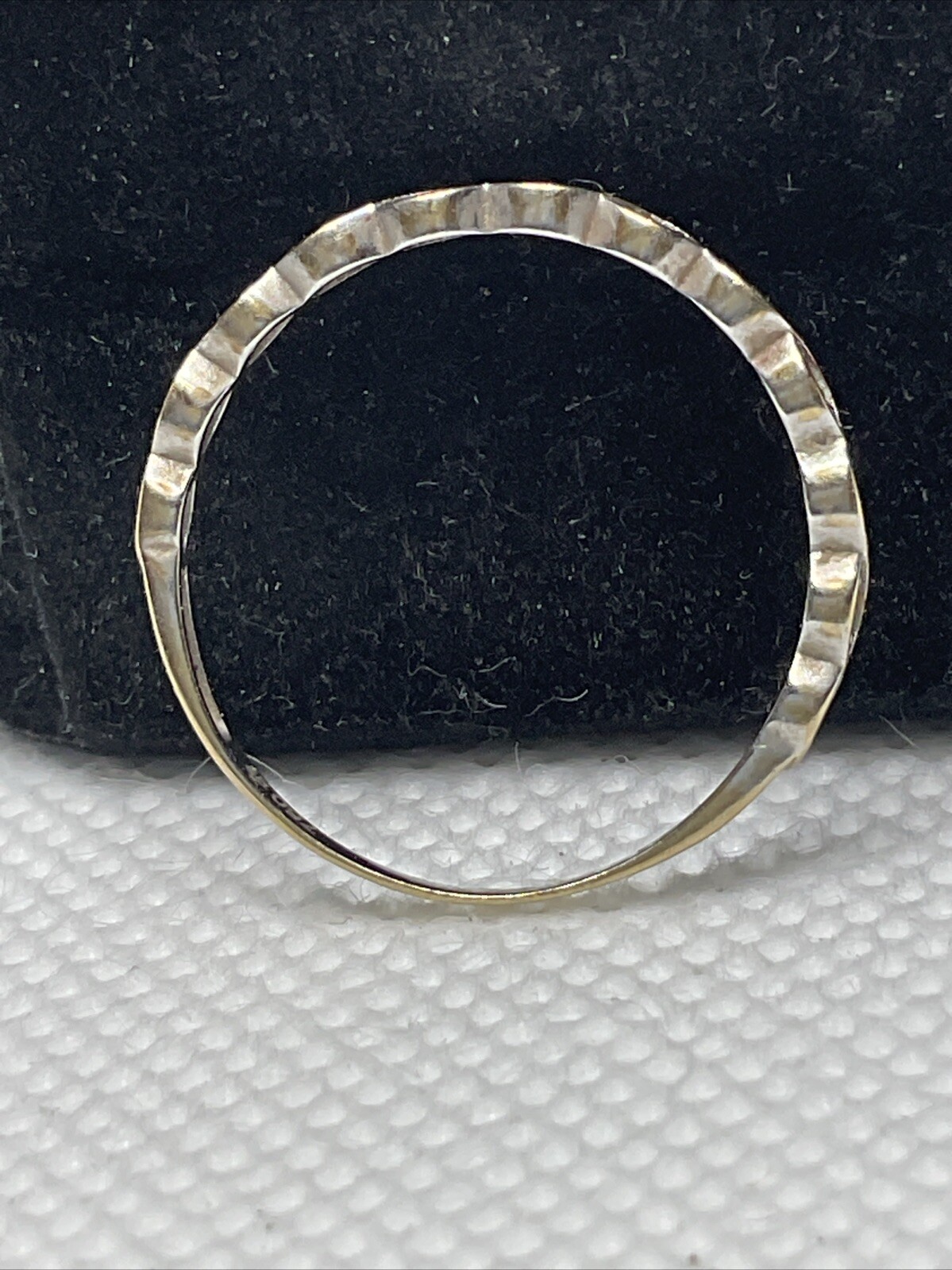 Solid 18K (750) Two Tone Gold CZ STACKABLE Ladies… - image 16