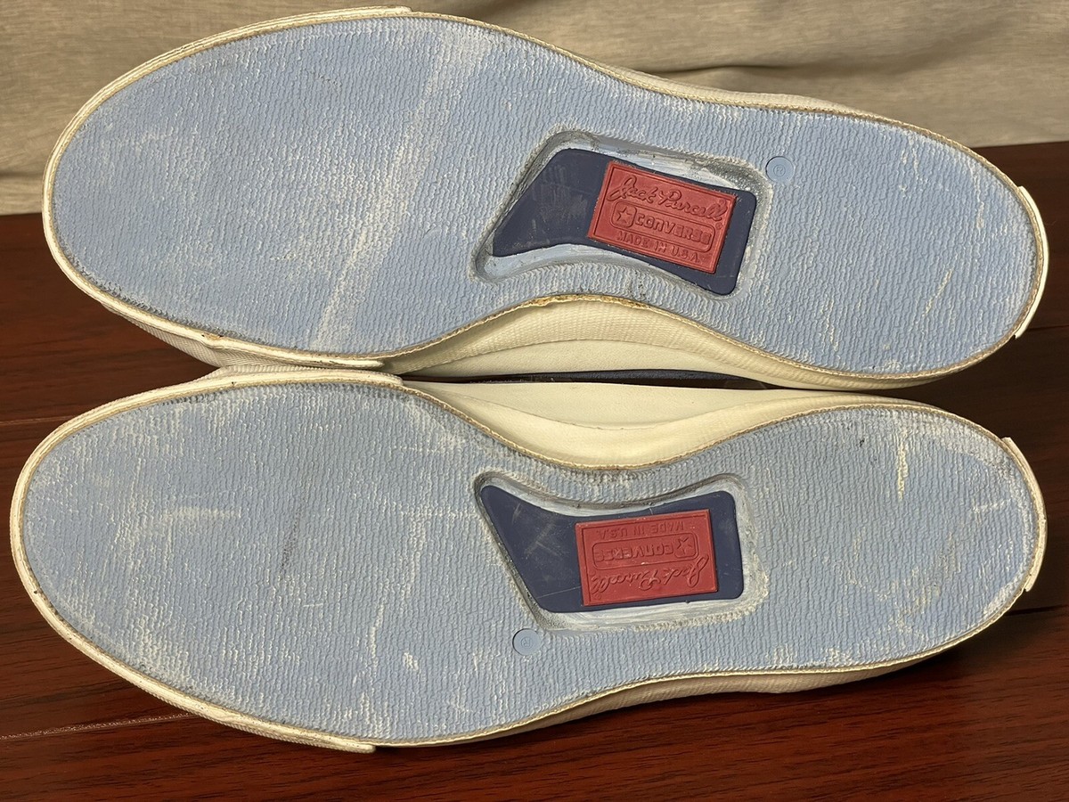 Vintage Converse Mens 3.5 JACK PURCELL Blue Periwinkle Suede USA