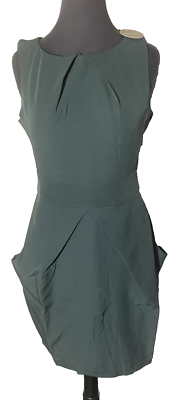 Apricot Green STRETCH Dress with pockets Size 8 Medium | eBay Apricot Green STRETCH Dress with pockets Size 8 Medium | eBay