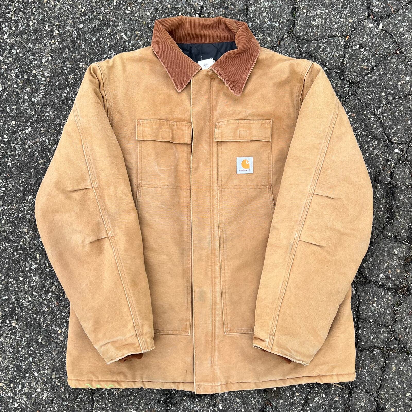 Vintage Y2K Brown Carhartt Arctic Workwear Jacket Retro Style