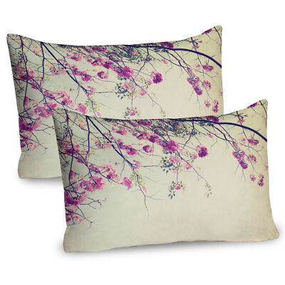 Sakura Cherry Blooms 2 Teiliges Kissenbezugs Set 40x80cm