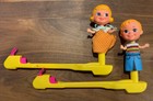 Vintage Mattel 1968 Kiddle Komedy trigger activated boy and girl puppet figures — photo 1