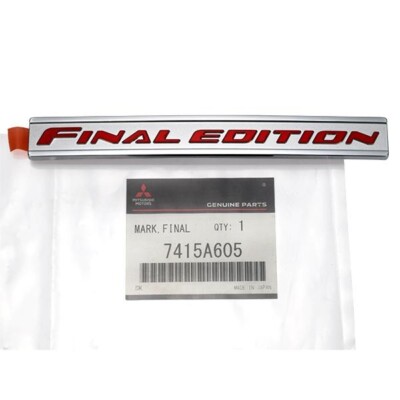 JDM OEM Lancer Evolution EVO X 10 Emblem Budge Ornament Sticker FINAL EDITION