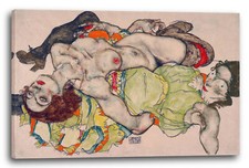 Kunstdruck Egon Schiele - Sich liebende Frauen