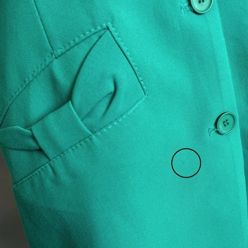 Blazer Dress Cut-Out Women Kawaii Deep V-Neck Women Size Medium Green Funky Mini - Picture 9 of 15