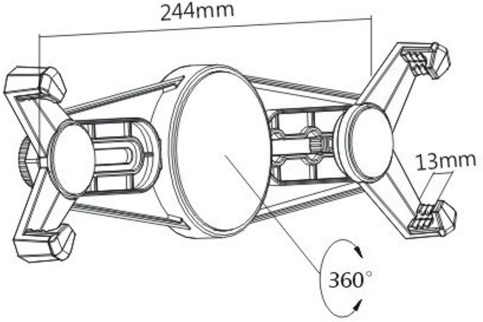 Tablet Wandhalterung 7 - 10,4 Zoll flach zb für Samsung iPad Huawei Zubehör Tab - Bild 4 von 4