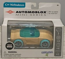 AUTOMOBLOX Mini Series C11 Nebulous Wooden Toy Car 12 Pcs Building Fun 4 NEW