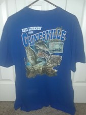 Vintage Fishing REEL Legends From Gainesville Men's XL Blue T-Shirt