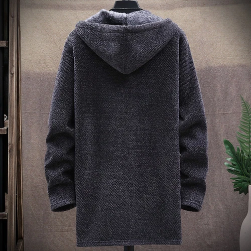 Men Thick Warm Fleece Lined Hooded Hoodie Winter Zip Up Coat Jacket Sweatshirt □ - Picture 6 of 27