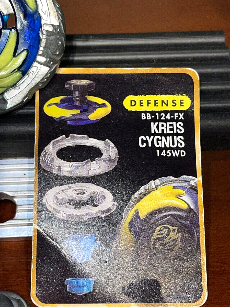 Original HASBRO TOMY Beyblade KREIS CYGNUS 145WD BB-124FX Defence