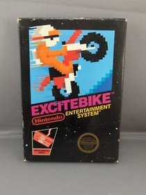 * Excitebike - Round Seal Rev-A (Nintendo NES, 1985) Complete CIB 