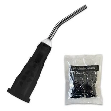 200 Black 20 Gauge Dental Pre Bent Flow Dispensing Tips (2 Bags)
