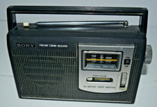 Vintage Sony FM/AM 2 Band Receiver TFM-7050W AM FM Hong Kong 1975