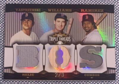 Ted WILLIAMS YASTRZEMSKI RAMIREZ 2006 Topps Triple Threads Relic Combos 2/3 