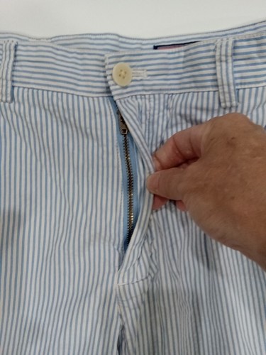 Pantalones Cortos Vineyard Vines Para Hombre 32 Seersucker Azul Blanco Rayas Playa Preppy - Imagen 4 de 8