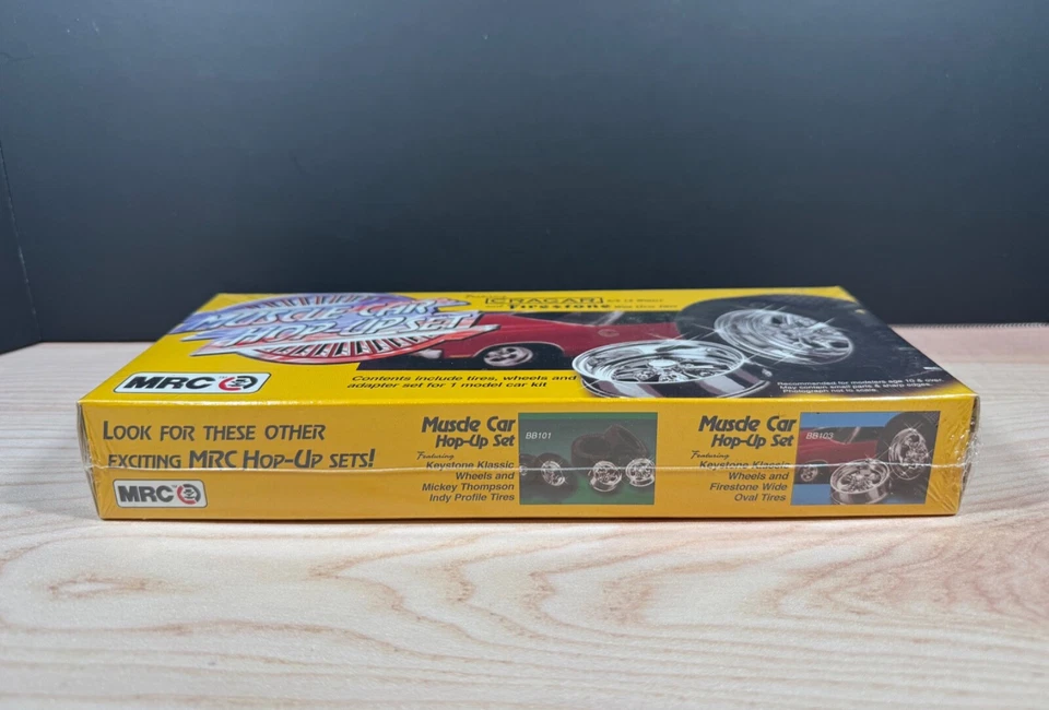 MRC MUSCLE CAR HOP-UP SET CRAGAR FIRESTONE KIT #BB102 RARE VINTAGE SEALED NIB - Image 3 of 4