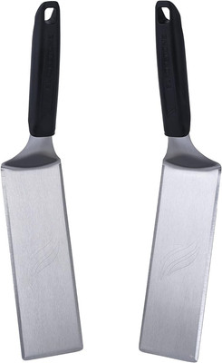 5550 Extra Long Griddle Spatula Set of 2- Perfect Heavy-Duty Stainless Steel Pre