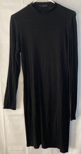 SHEIN Women’s Black Long Sleeve Bodycon Dress Size L Large *Piling*