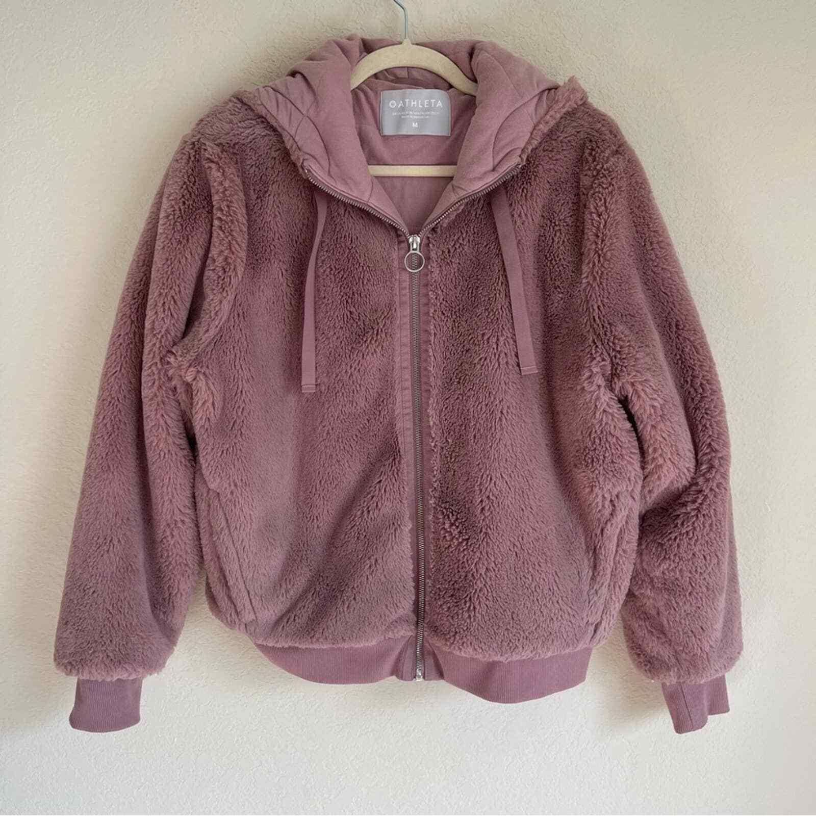 ATHLETA Ritual Jacket Coat SOFT PLUSH Dogwood Mauve … Gem