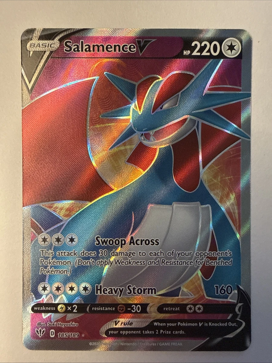 Salamence V 185/189 Swsh03: Darkness Ablaze for sale | eBay