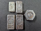 🌟(5) .999 Yeager's Poured Silver BULLIONSTACKER Poured Bar LOT YPS, 18 oz TOTAL