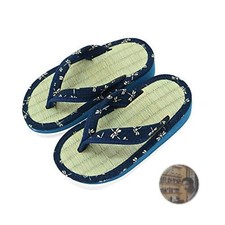 Takeharu Kids Tatami Sandals Japanese Made Calypso Blue LL Boys Girls New