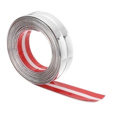 Wall Corner Protector Molding Trim 1.2" 10 ft Flexible Caulk Strip, Silver