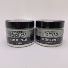 Tim Holtz Distress Paste Set Opaque Texture Crackle 3oz Each Ranger