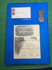 1883  Post Systems Sons of Vets  Medal ,Dance Card  ,Visiters Card